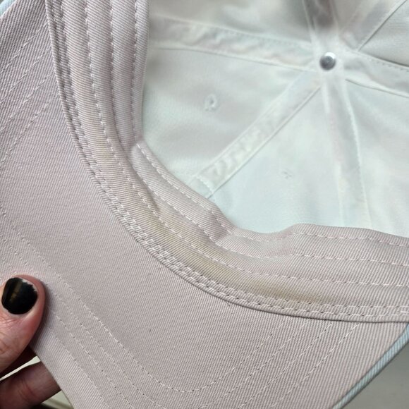 Vans Tie-Dye Adjustable Baseball Cap Logo Patch Pink & Green Unisex Cotton Blend - Picture 6 of 8